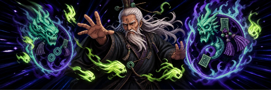 Elder Xu surrounded by drifting ghost fire